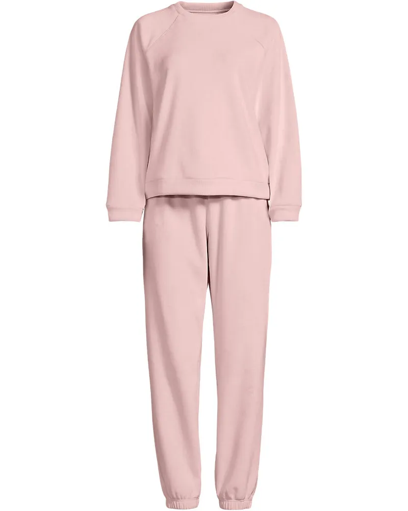 Lands' End Lounge-Set aus Samt, Damen, Größe plus, Pink, Polyester/Polyester-Mischung, by Pink