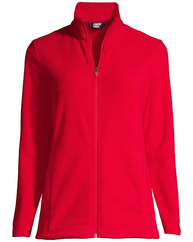 Lands' End AnyweatherÂ™ Fleece-Jacke, Damen, GrÃ¶ÃŸe plus, Rot, Polyester, by Rot