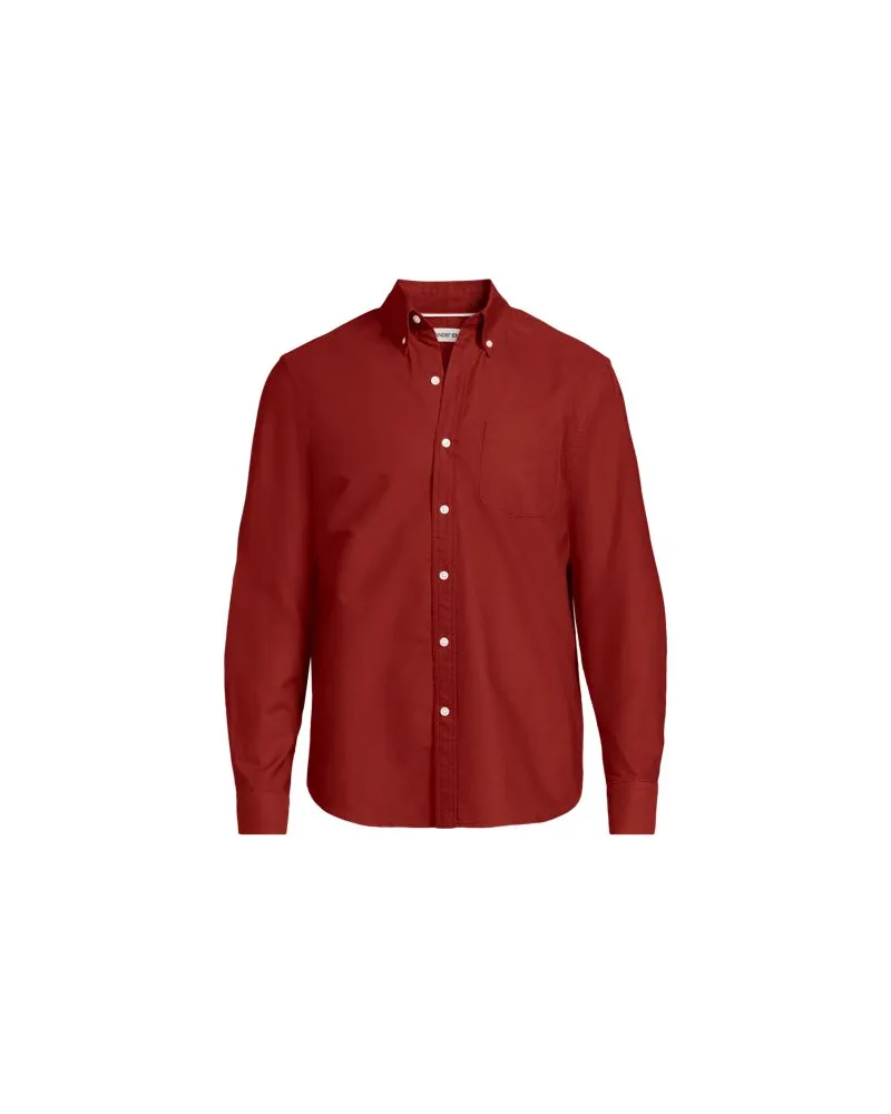 Lands' End Oxford-Hemd Sail Rigger Classic Fit, Herren, Größe regular, Orange, Baumwolle, by Orange