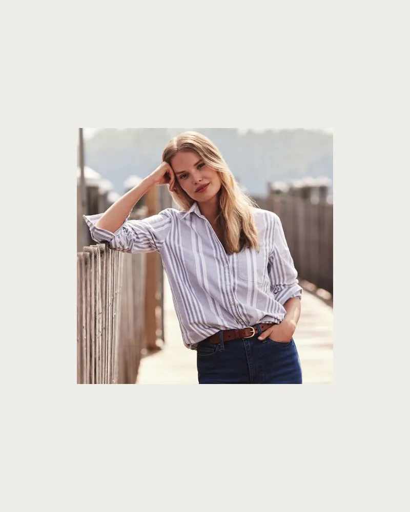 Lands' End Langarm Oxford-Hemdbluse, Damen, Größe:40-42 regular, Sonstige, Baumwolle, by Sonstige
