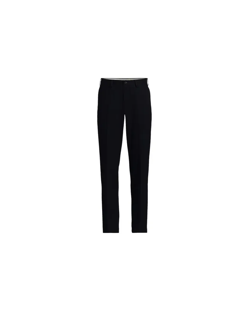 Lands' End Bügelleichte Chinohose ohne Bundfalten, Classic Fit, Herren, Größe regular, Schwarz, by Schwarz
