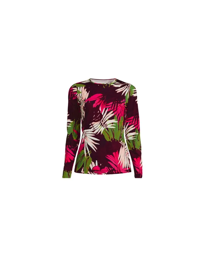 Lands' End Badeshirt, Damen, Größe regular, Rot, Nylon-Mischung, by Rot