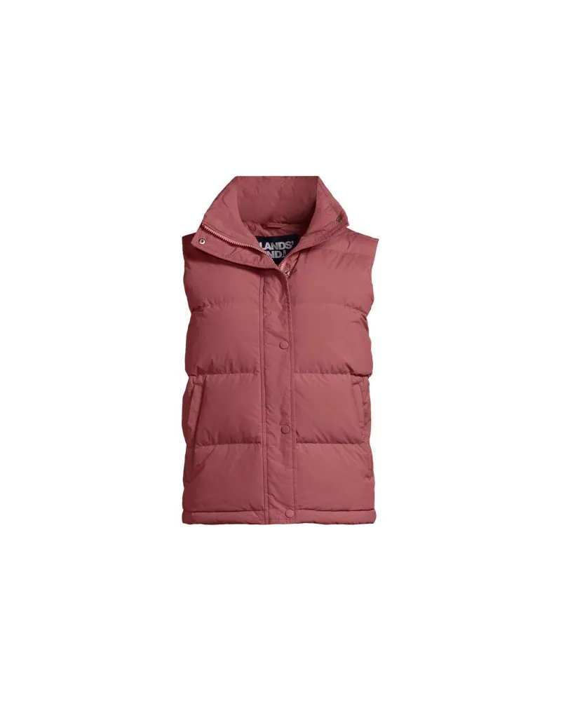 Lands' End Wasserabweisende Daunenweste, Damen, Größe:32-34 petite, Rot, Nylon, by Rot