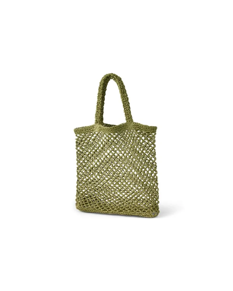 Lands' End Offene Papierstroh-Tasche, Damen, Größe:null regular, Grün, Paper, by Grün