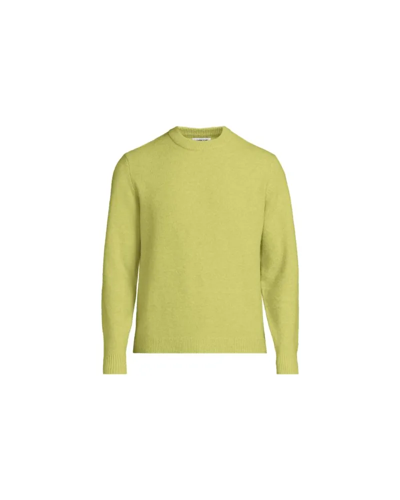 Lands' End Wool Touch Rundhals-Pullover, Herren, Größe:52-54 regular, Grün, by Grün