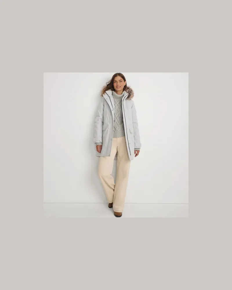 Lands' End Expeditions-Daunenparka, Damen, Größe:40-42 petite, Grau, Polyester, by Grau