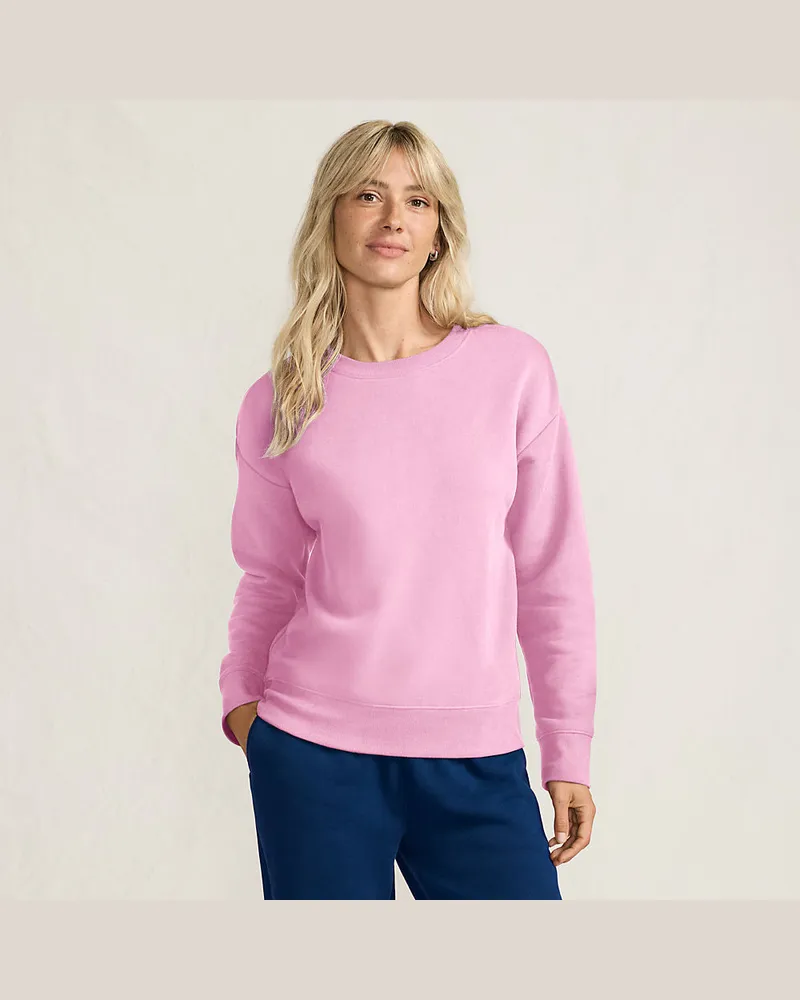 Lands' End Sweatshirt SERIOUS SWEATS, Damen, Größe regular, Pink, Elasthan/Baumwoll-Mischung/Polyester-Mischung, by Pink