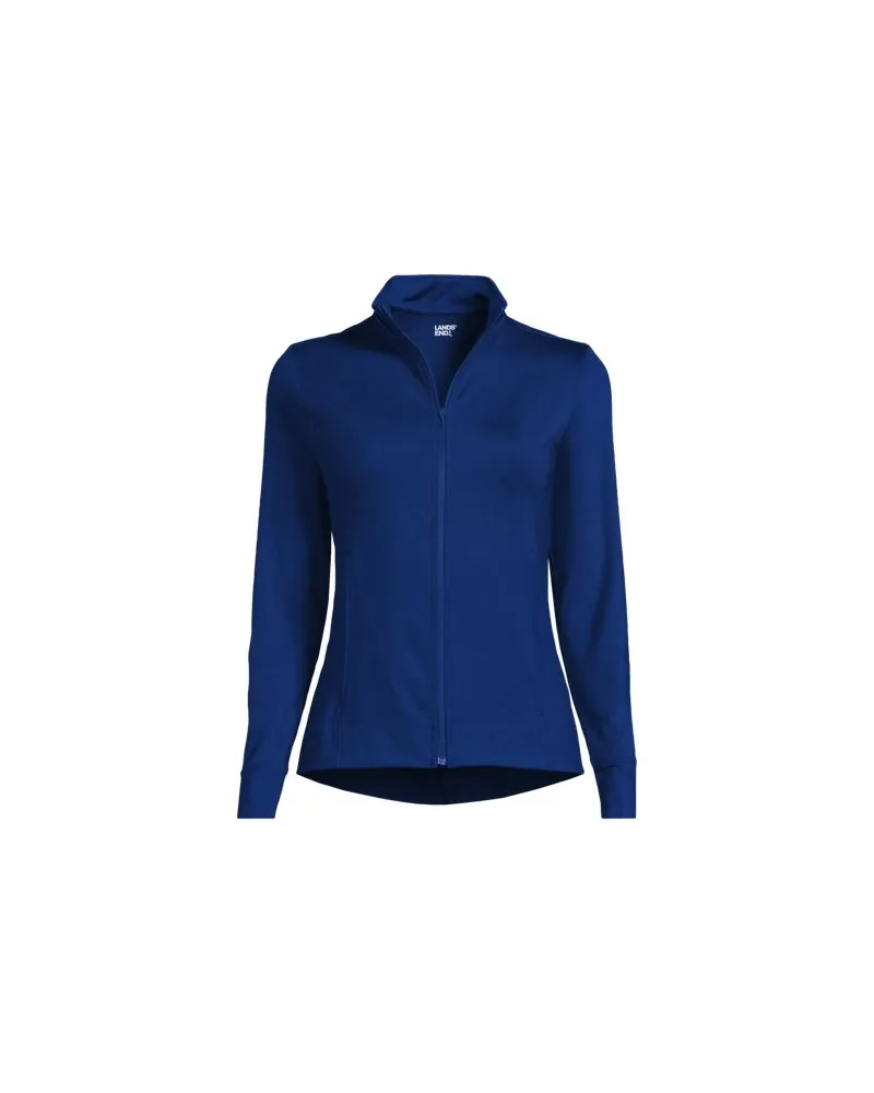 Lands' End Active Jacke, Damen, Größe:40-42 regular, Blau, Elasthan/Polyester, by Blau