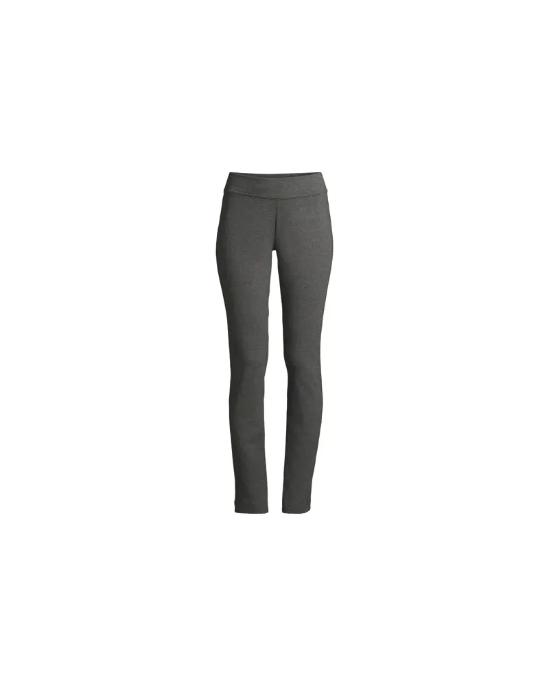 Lands' End Schmale Starfish Jersey-Freizeithose, Damen, Größe plus, Grau, Elasthan/Baumwoll-Mischung, by Grau