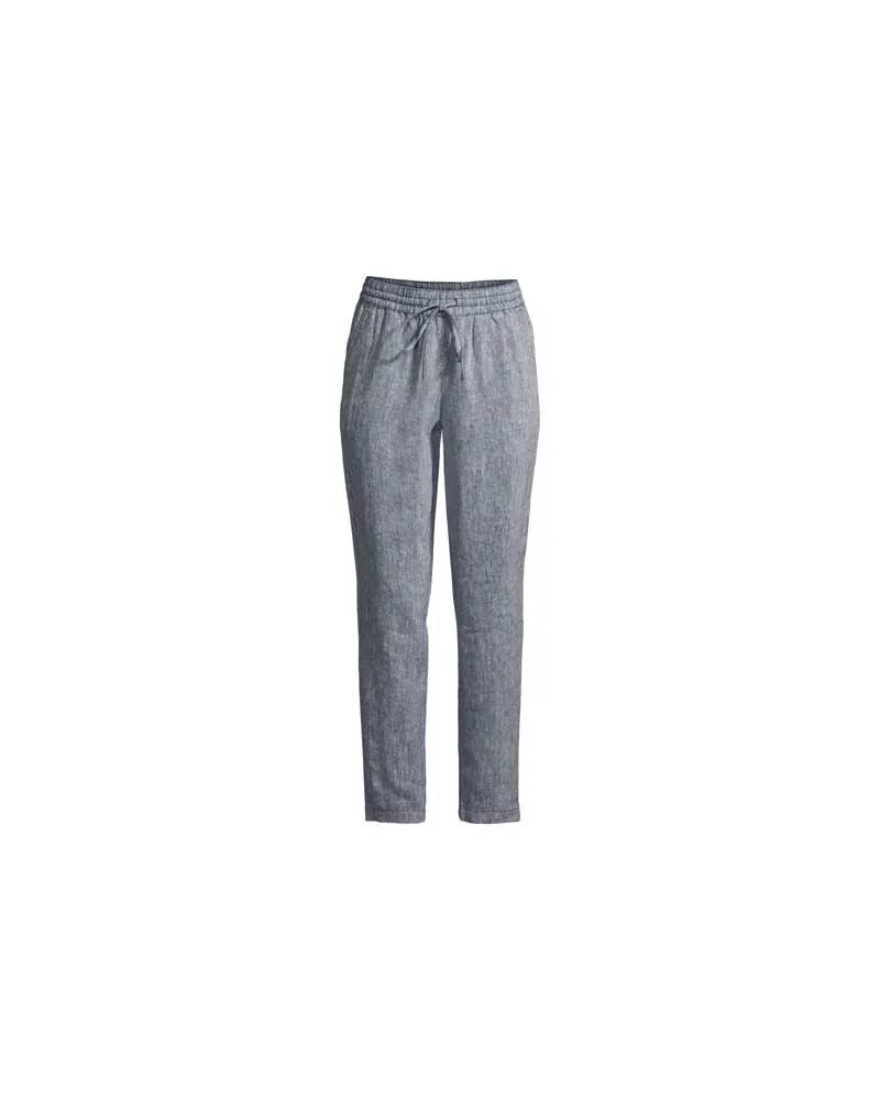 Lands' End Leinen-Jogginghose, Damen, Größe plus, Blau, Leinen, by Blau