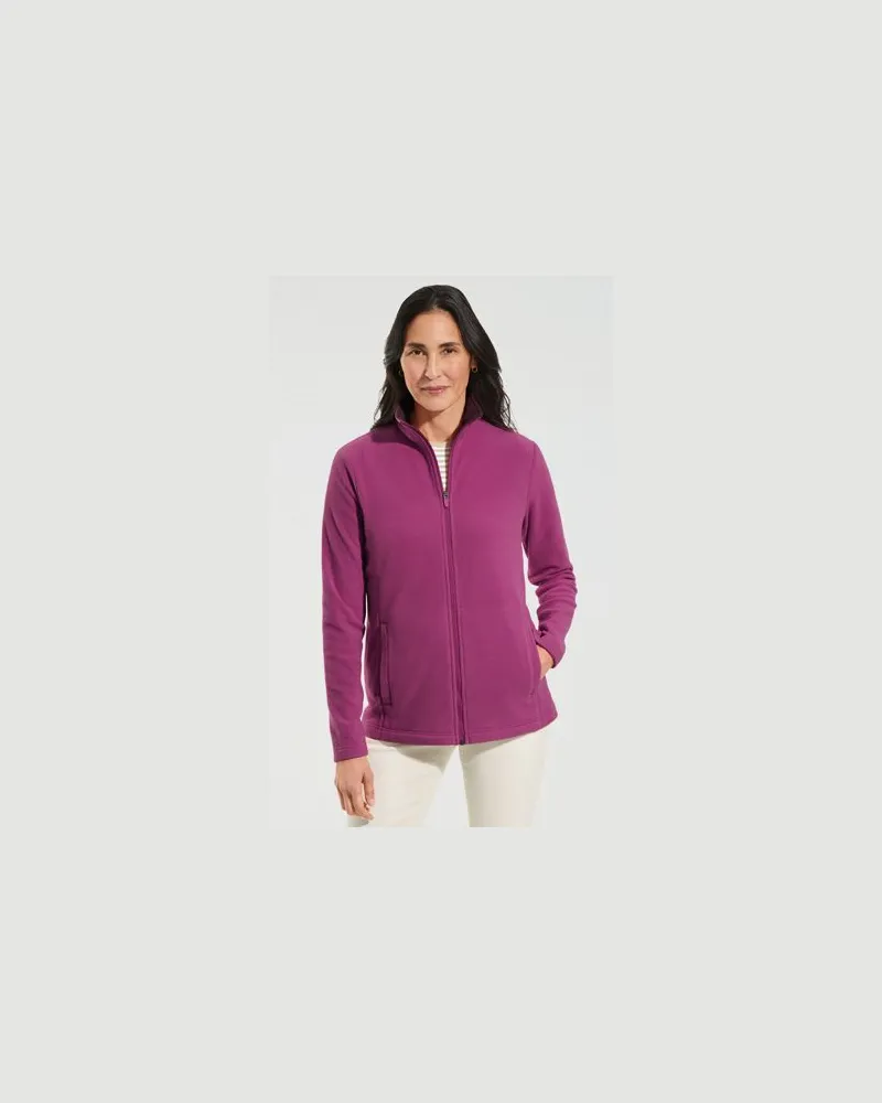 Lands' End Anyweather Fleece-Jacke, Damen, Größe petite, Rot, Polyester, by Rot