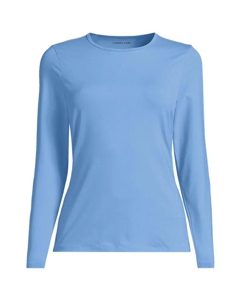 Lands' End Badeshirt, Damen, Größe plus, Blau, Nylon-Mischung, by Blau