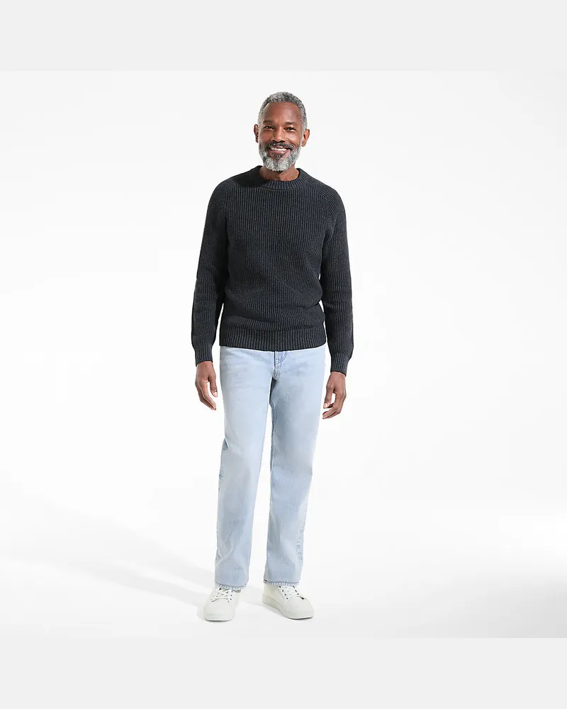 Lands' End Stretch-Denim Jeans, Classic Fit, Herren, Größe regular, Schwarz, Baumwoll-Mischung, by Schwarz