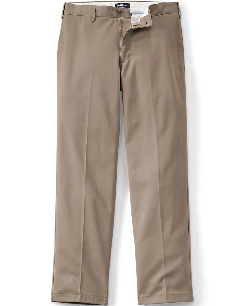 Lands' End CLASSIC COMFORT. Bügelleichte Chinos, Lang-Größe, Herren, Größe regular, Beige, Baumwolle, by Beige