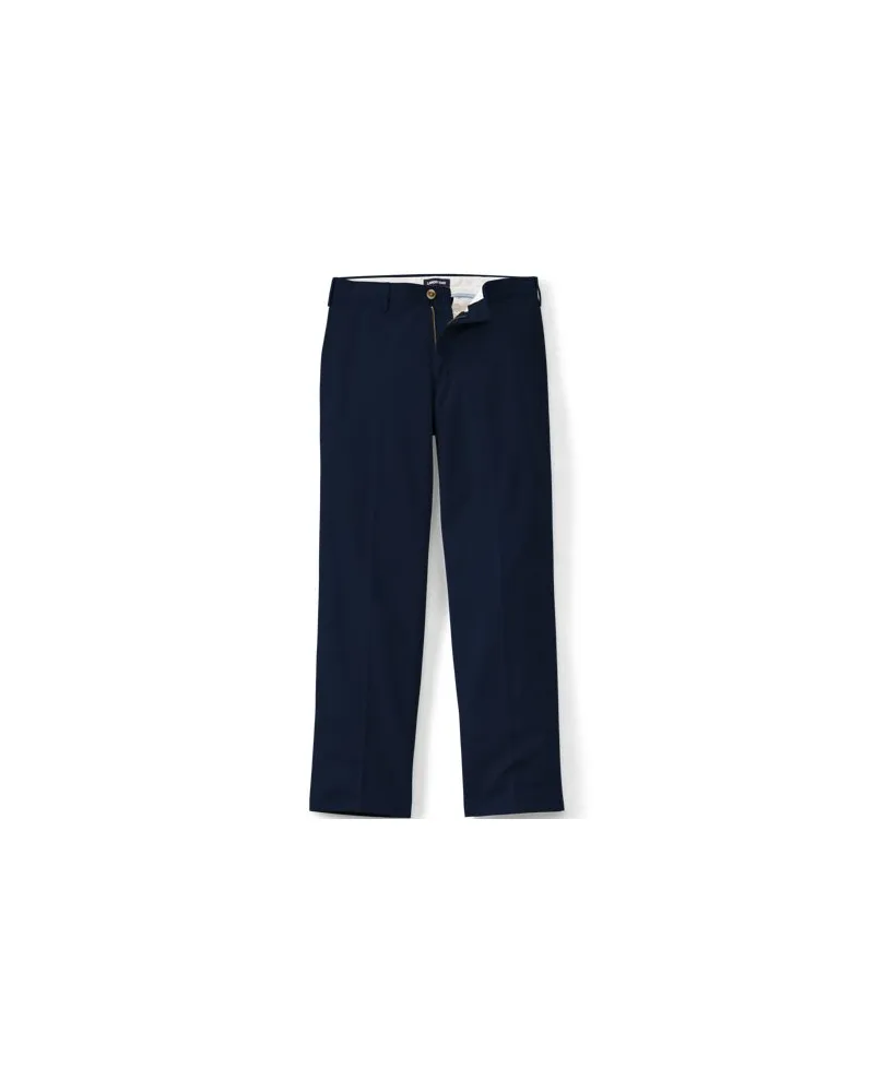 Lands' End CLASSIC FIT Bügelleichte Chino, Herren, Größe regular, Blau, Baumwolle, by Blau