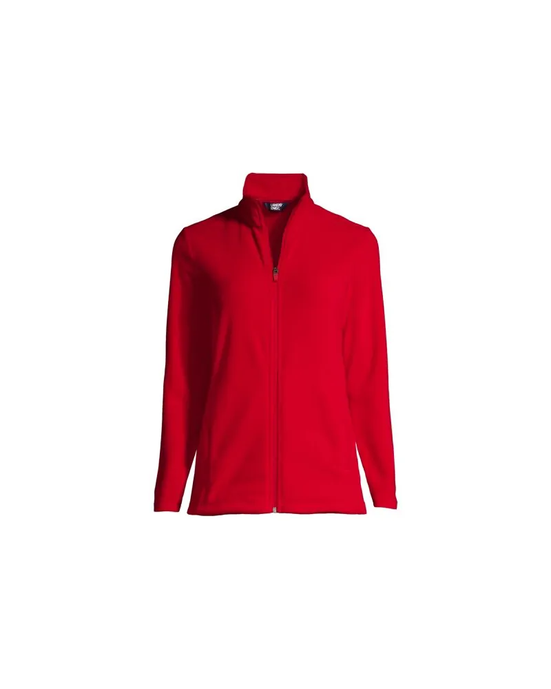 Lands' End Anyweather Fleece-Jacke, Damen, Größe plus, Rot, Polyester, by Rot