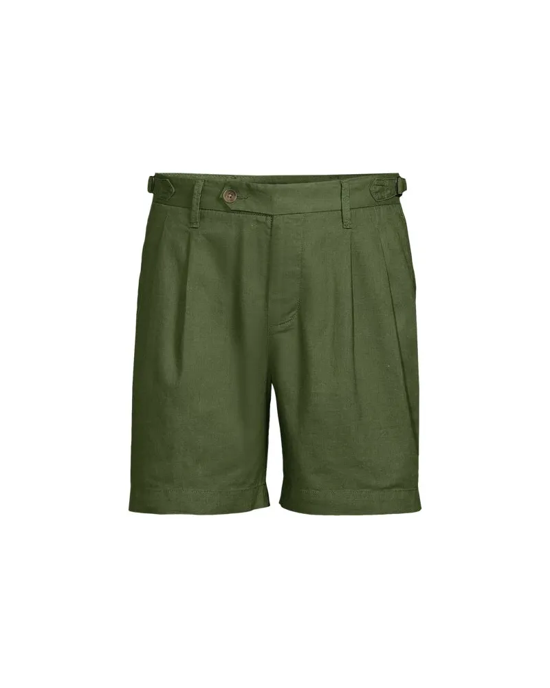 Lands' End Leinenmix-Shorts, Herren, Größe:60 regular, Grün, Leinen/Baumwoll-Mischung, by Grün