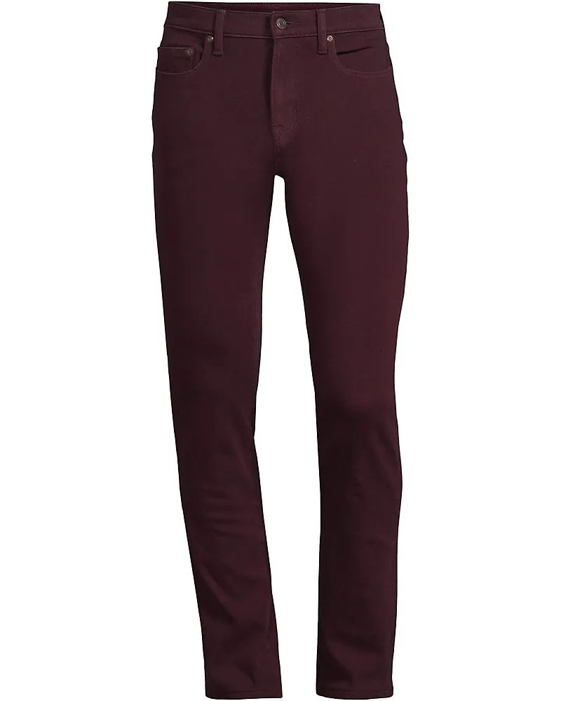 Lands' End Performance-Jeans mit 4-Wege-Stretch, Slim Fit, Herren, Größe regular, Rot, Elasthan/Baumwoll-Mischung, by Rot