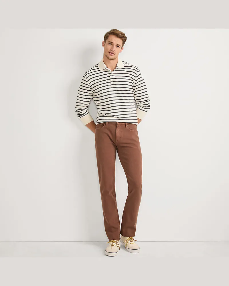 Lands' End Performance-Jeans mit 4-Wege-Stretch, Slim Fit, Herren, Größe regular, Braun, Elasthan/Baumwoll-Mischung, by Braun