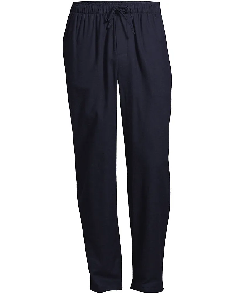 Lands' End Flanell-Pyjamahose, Herren, Größe regular, Blau, Baumwolle, by Blau