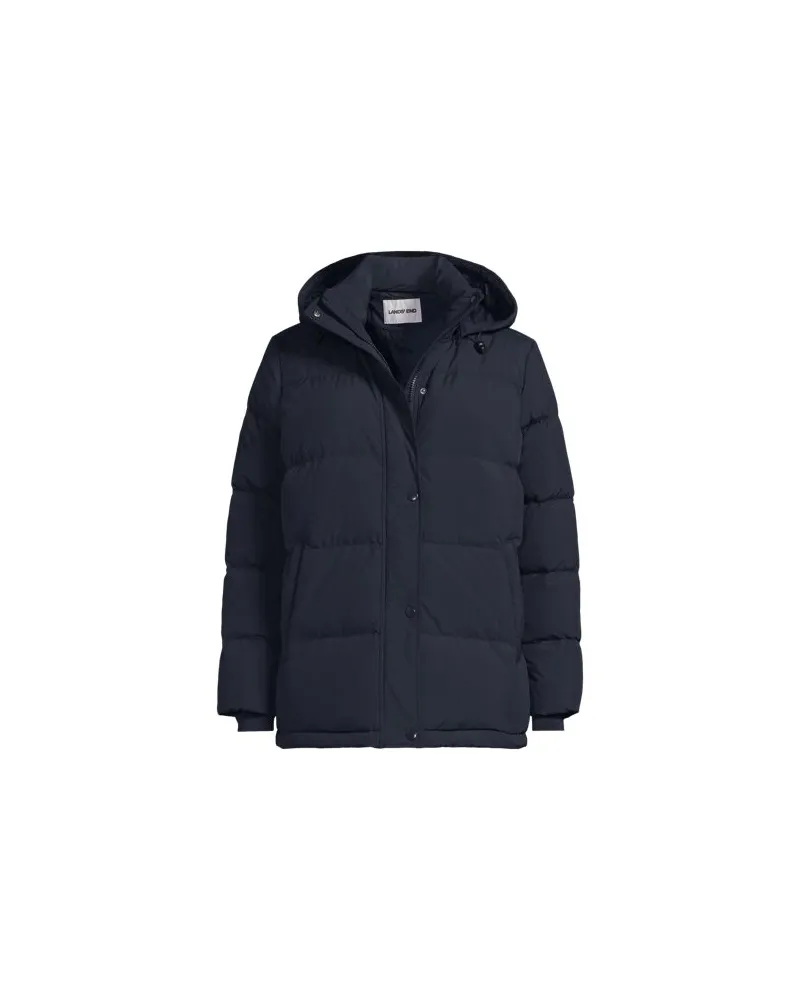 Lands' End Wasserabweisende Daunenjacke, Damen, Größe plus, Blau, Nylon/Daunen, by Blau