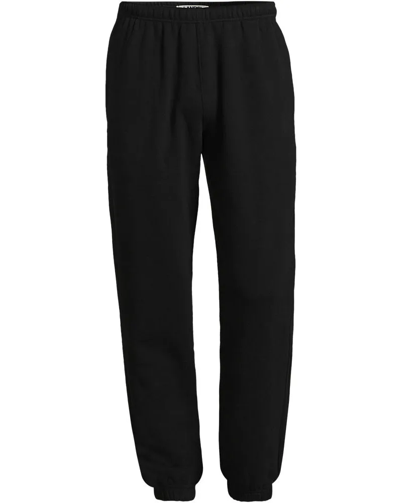 Lands' End Serious Sweats Jogginghose, Herren, Größe regular, Schwarz, Baumwoll-Mischung/Polyester-Mischung, by Schwarz