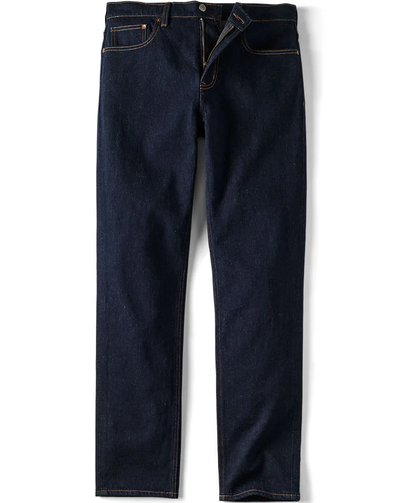 Lands' End Stretch-Denim Jeans, Slim Fit, Herren, Größe regular, Blau, Baumwoll-Mischung, by Blau
