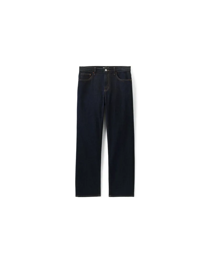 Lands' End Stretch-Denim Jeans, Classic Fit, Herren, Größe regular, Blau, Baumwoll-Mischung, by Blau
