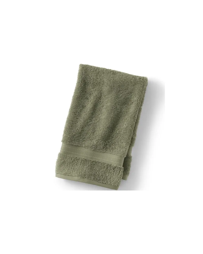 Lands' End Supima Handtuch, Herren, Größe:null regular, Grün, Baumwolle, by Grün