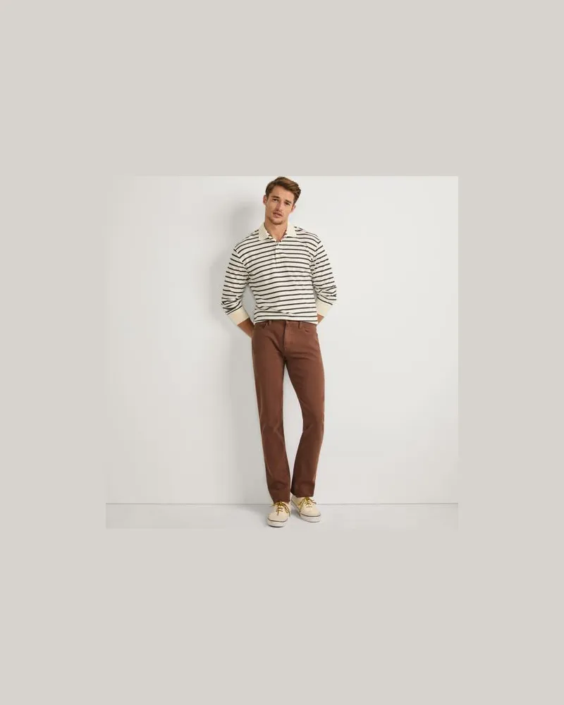 Lands' End Performance-Jeans mit 4-Wege-Stretch, Slim Fit, Herren, Größe regular, Braun, Elasthan/Baumwoll-Mischung, by Braun