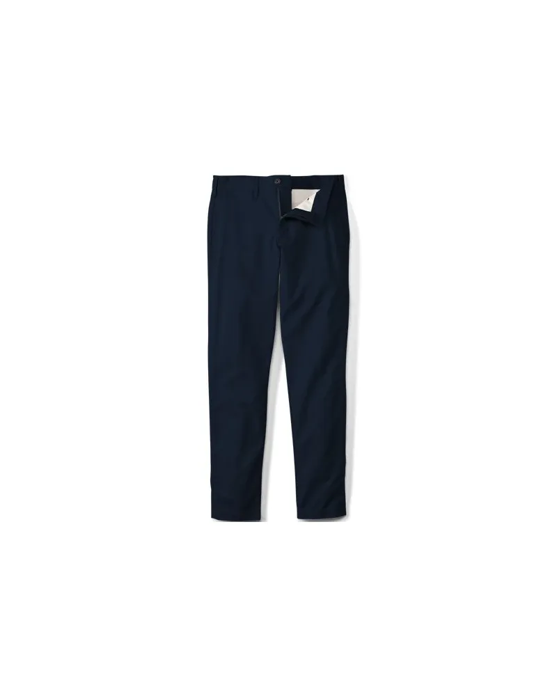 Lands' End Slim Fit Chinohose TRAVEL, Herren, Größe regular, Blau, by Blau