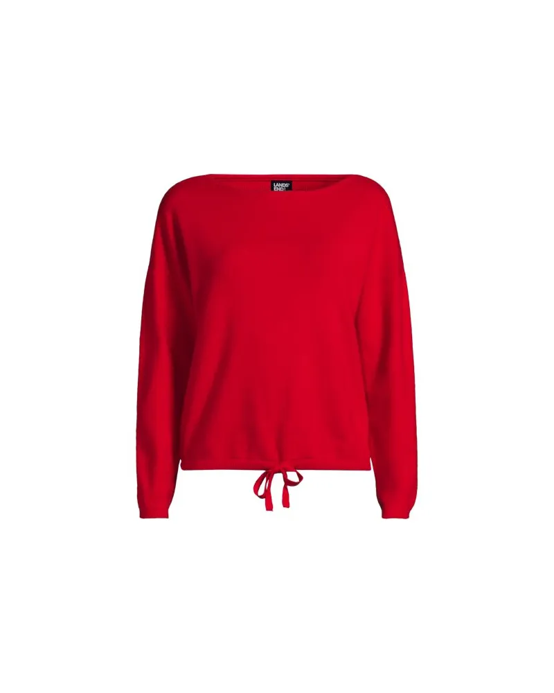 Lands' End Feinstrick-Shirt, Damen, Größe regular, Rot, by Rot