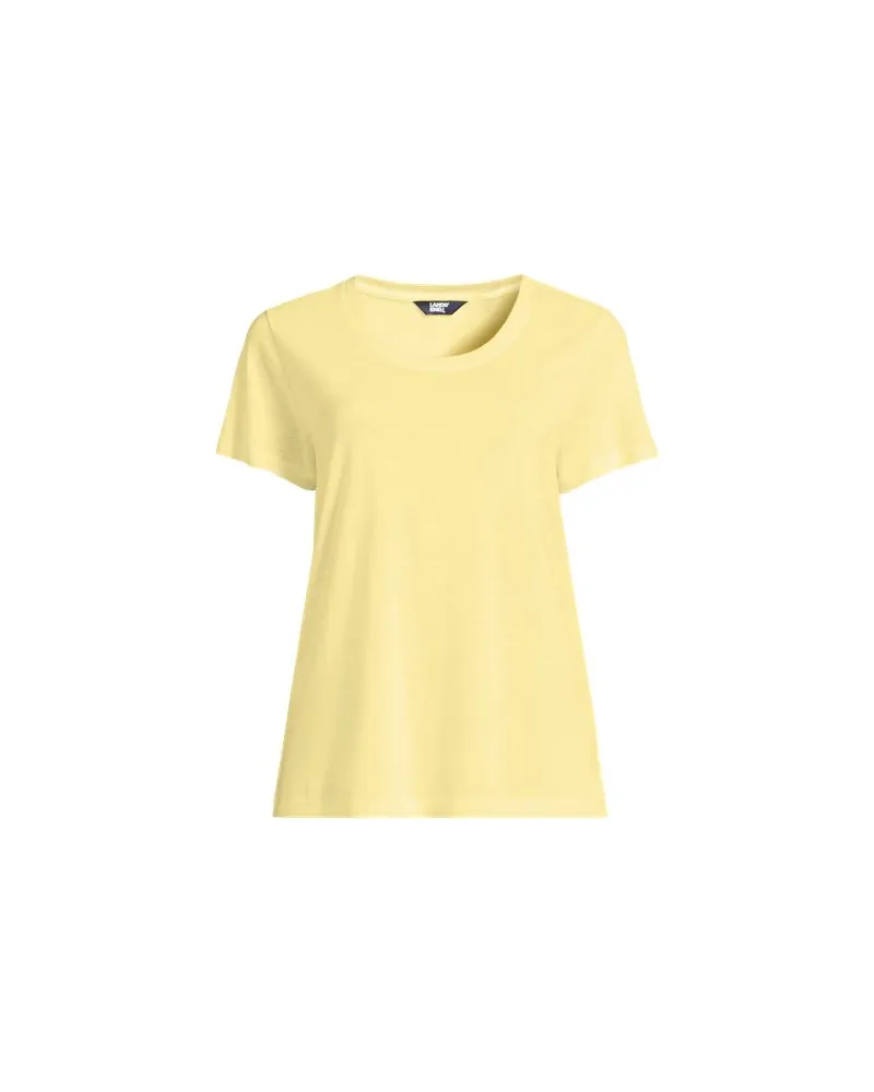 Lands' End Shirt aus Leinenmix, Damen, Größe plus, Gelb, Leinen/Viskose, by Gelb