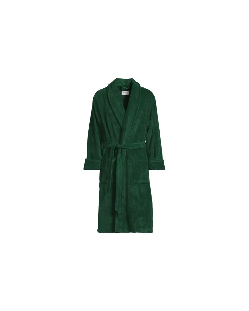 Lands' End Bademantel aus türkischem Frottee, Herren, Größe:60 regular, Grün, Baumwolle, by Grün