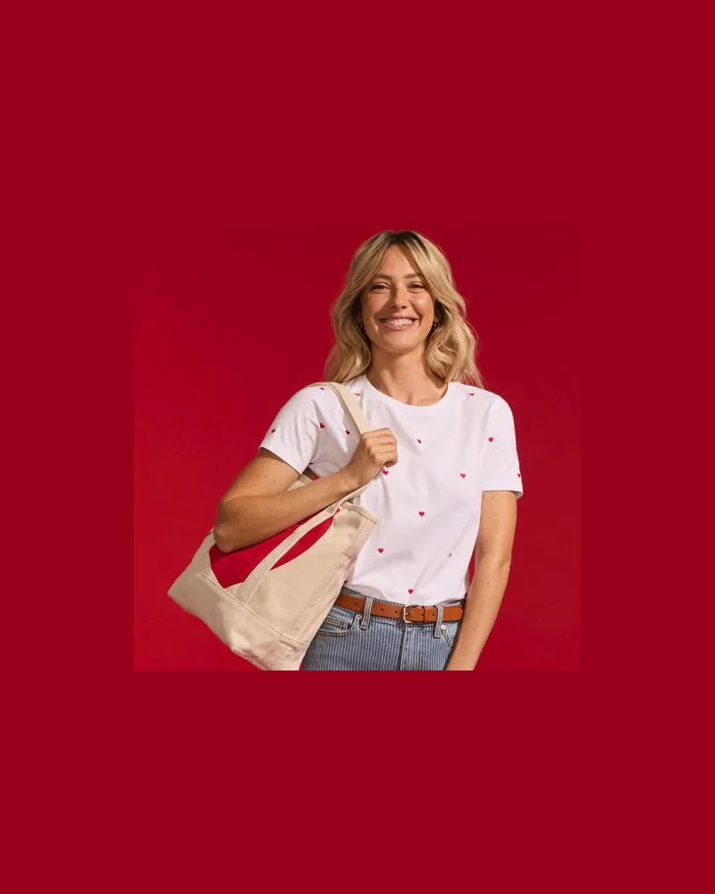 Lands' End Supima Kurzarm-Shirt mit rundem Ausschnitt, Damen, Größe plus, Weiß, Baumwolle, by Weiß