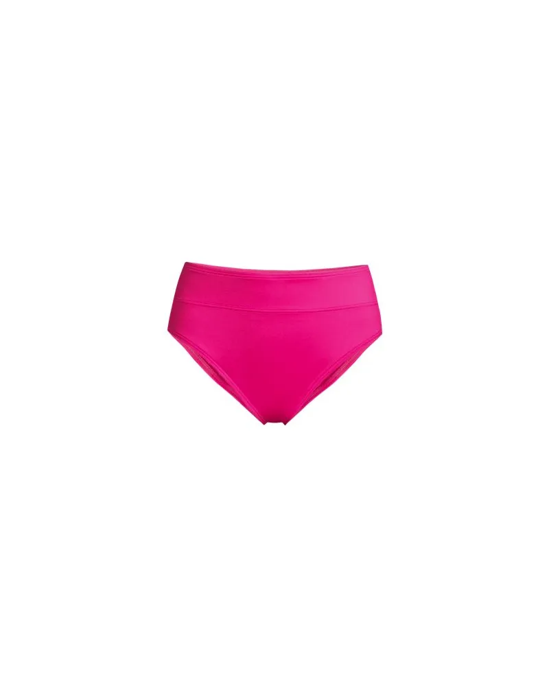 Lands' End Bikinihose mit hohem Beinausschnitt, Damen, Größe regular, Pink, Elasthan/Nylon-Mischung, by Pink