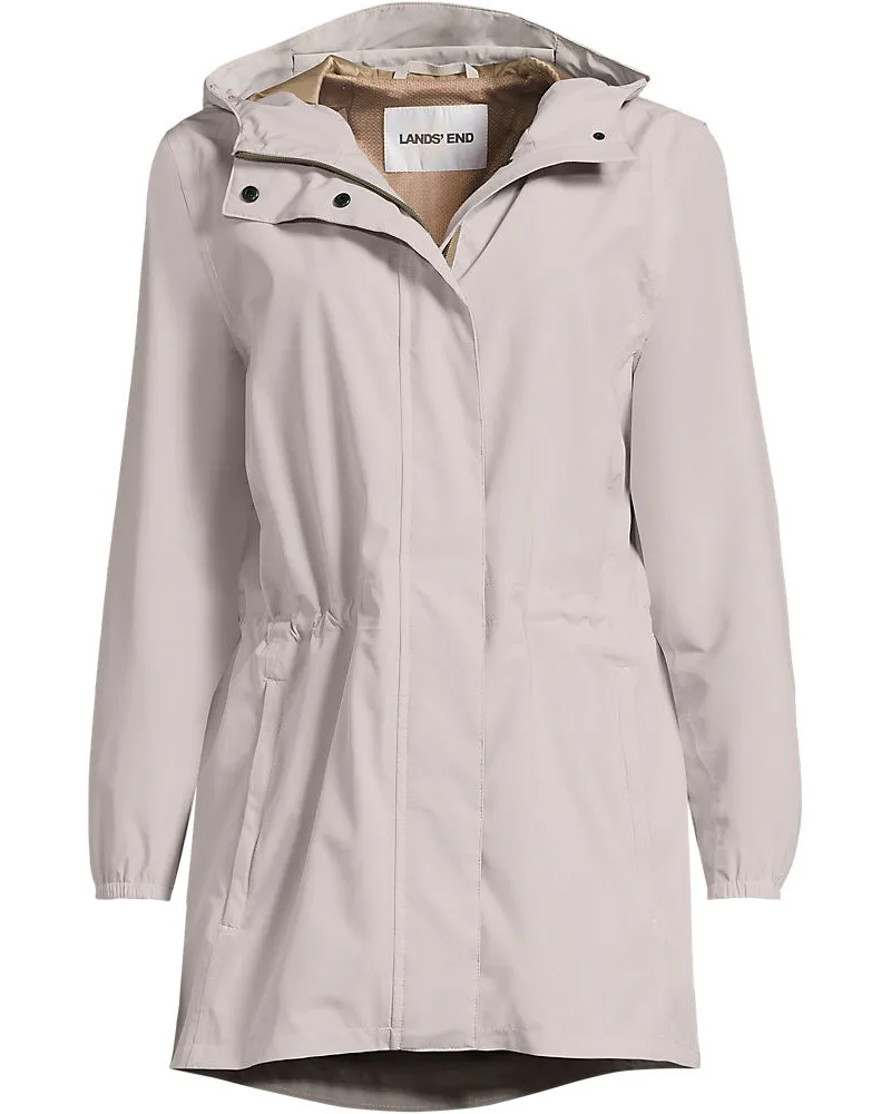Lands' End Wasserdichte Regenjacke SQUALL mit Packfach, Damen, Größe petite, Beige, Polyester, by Beige