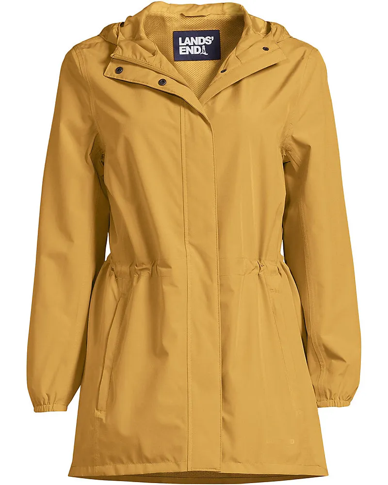 Lands' End Wasserdichte Regenjacke SQUALL mit Packfach, Damen, Größe regular, Gelb, Polyester, by Gelb