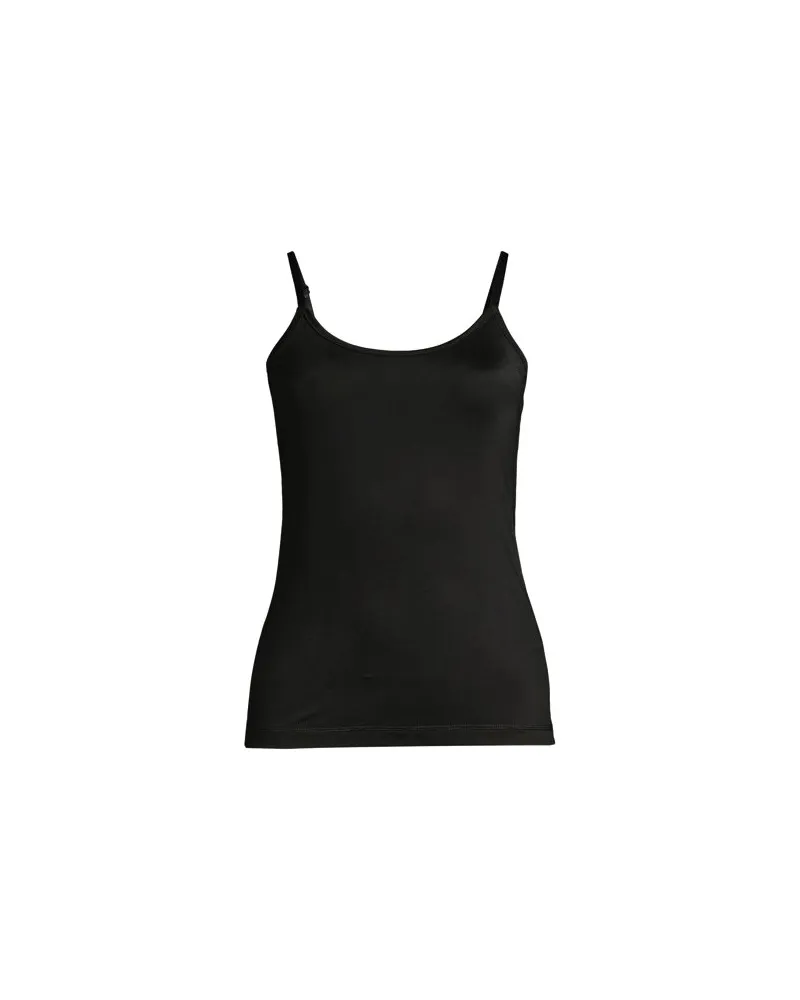 Lands' End Trägertop THERMASKIN, Damen, Größe:40-42 regular, Schwarz, Elasthan/Polyester-Mischung, by Schwarz