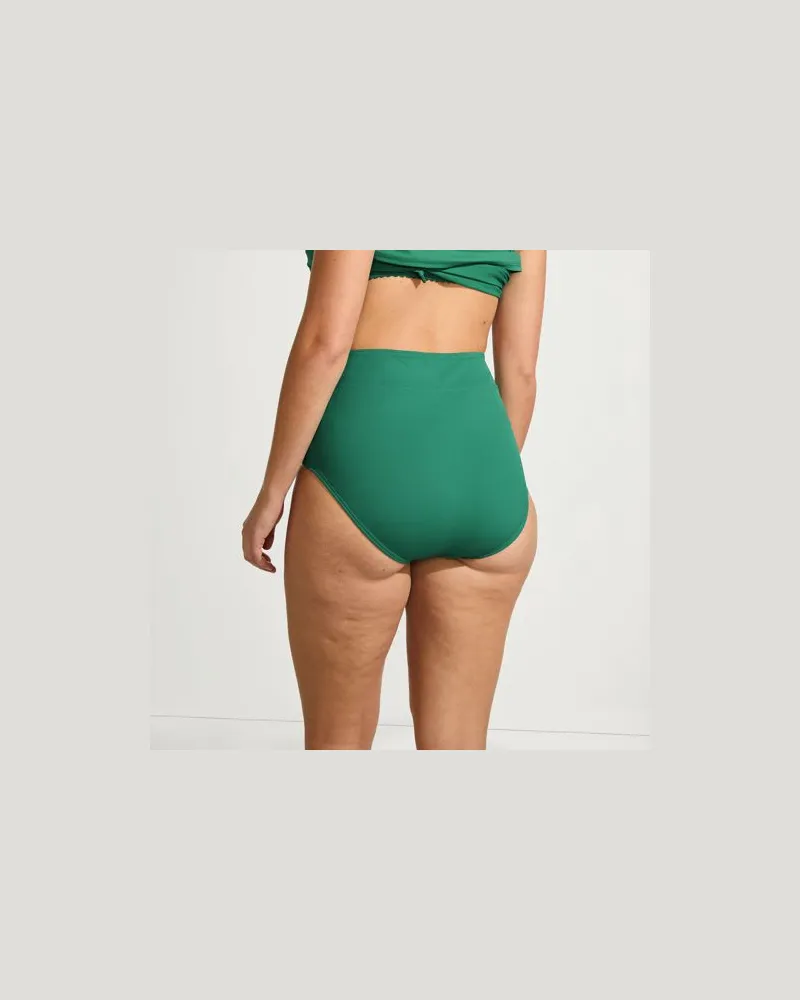 Lands' End Control-Bikinihose High Waist CHLORRESISTENT, Damen, Größe plus, Grün, Elasthan/Nylon-Mischung, by Grün