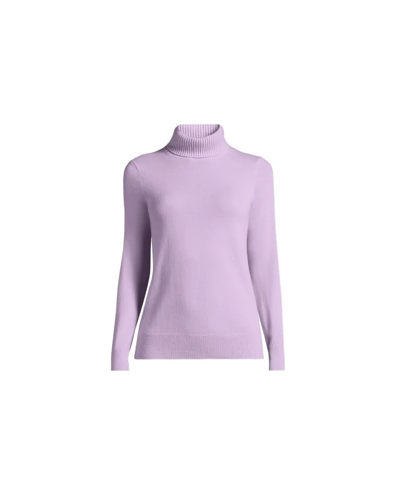 Lands' End Rollkragen-Pullover aus Kaschmir, Damen, Größe regular, Lila, Kaschmir, by Lila
