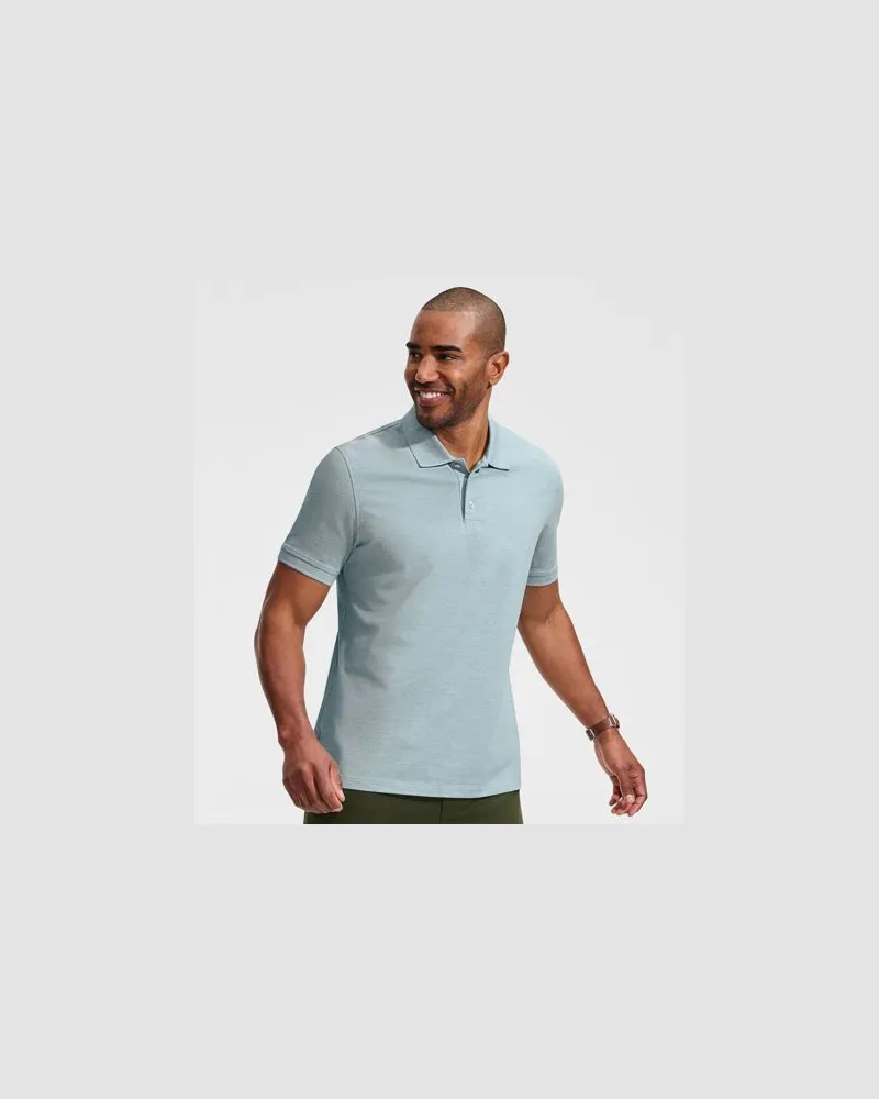Lands' End Performance Piqué-Poloshirt, Herren, Größe:60 regular, Blau, Baumwoll-Mischung, by Blau