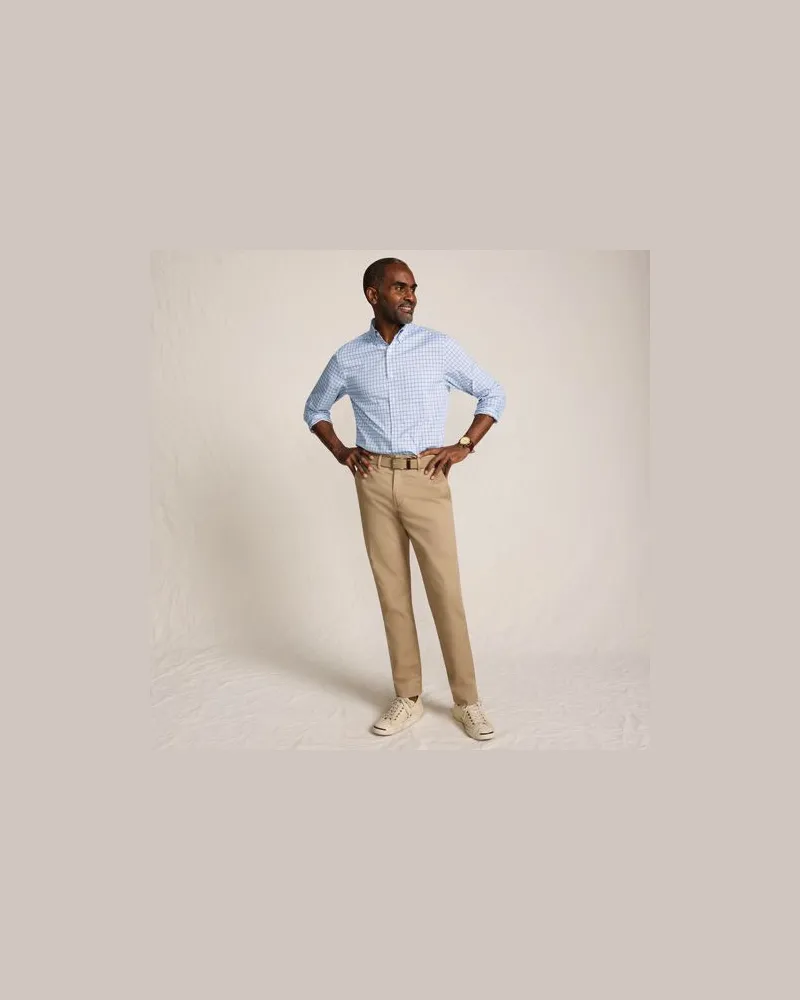 Lands' End Ultimativ-Hemd, Classic Fit, Herren, Größe:48-50 regular, Blau, Elasthan/Baumwoll-Mischung/Polyester-Mischung, by Blau
