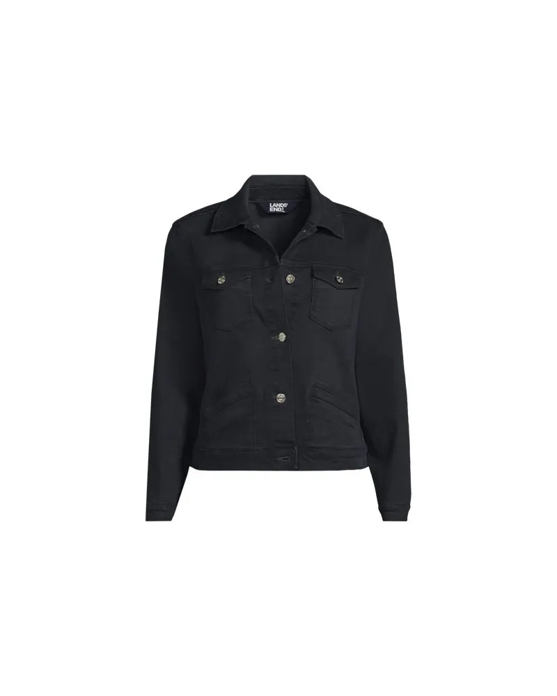 Lands' End Kurzjacke, Damen, Größe regular, Schwarz, by Schwarz