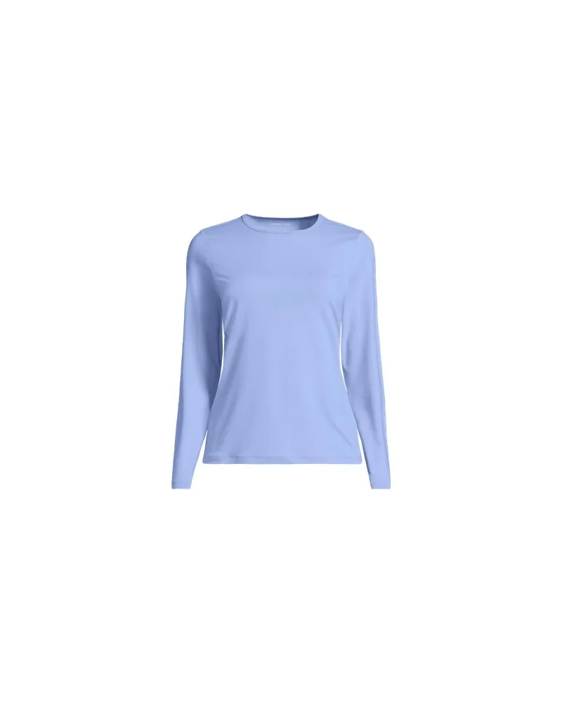Lands' End Badeshirt, Damen, Größe plus, Blau, Nylon-Mischung, by Blau