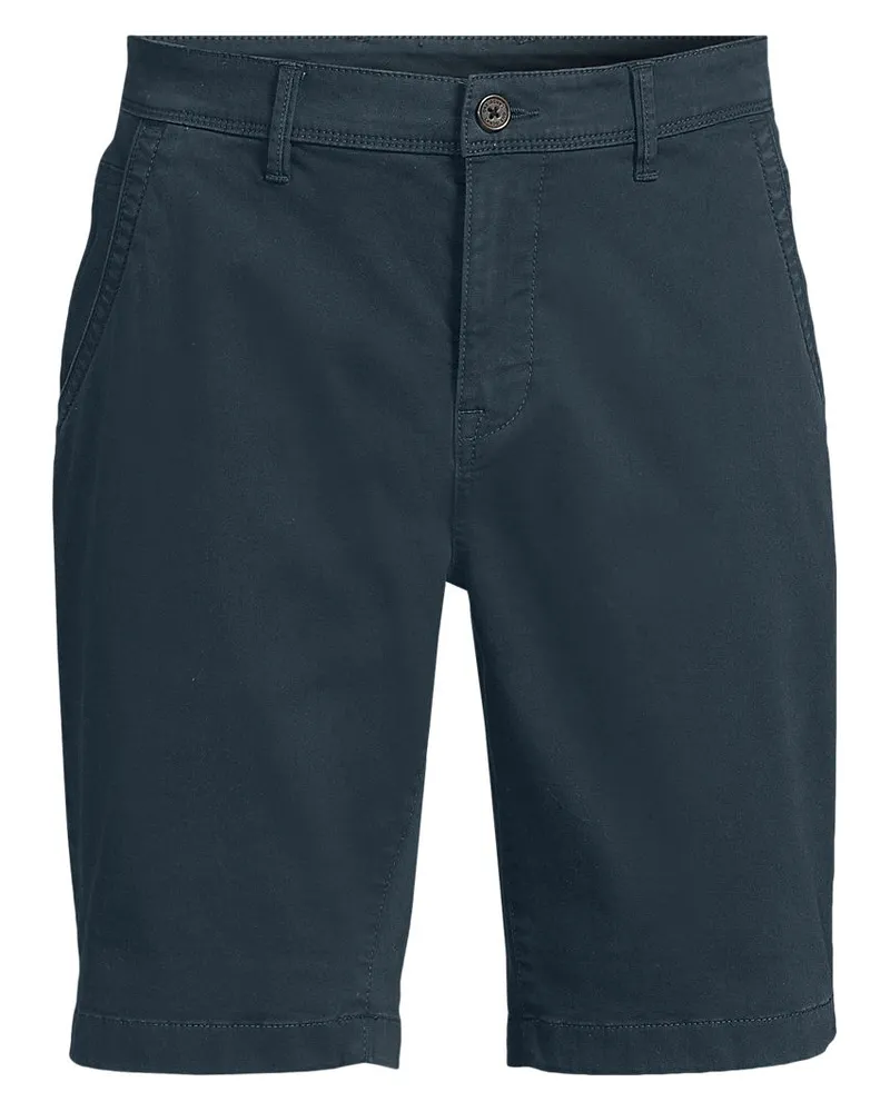 Lands' End Chino-Shorts, Slim Fit, Herren, Größe regular, Blau, Baumwoll-Mischung, by Blau