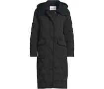 FeatherFree™ Steppmantel mit Kapuze, Damen, Größe regular, Schwarz, Nylon, by