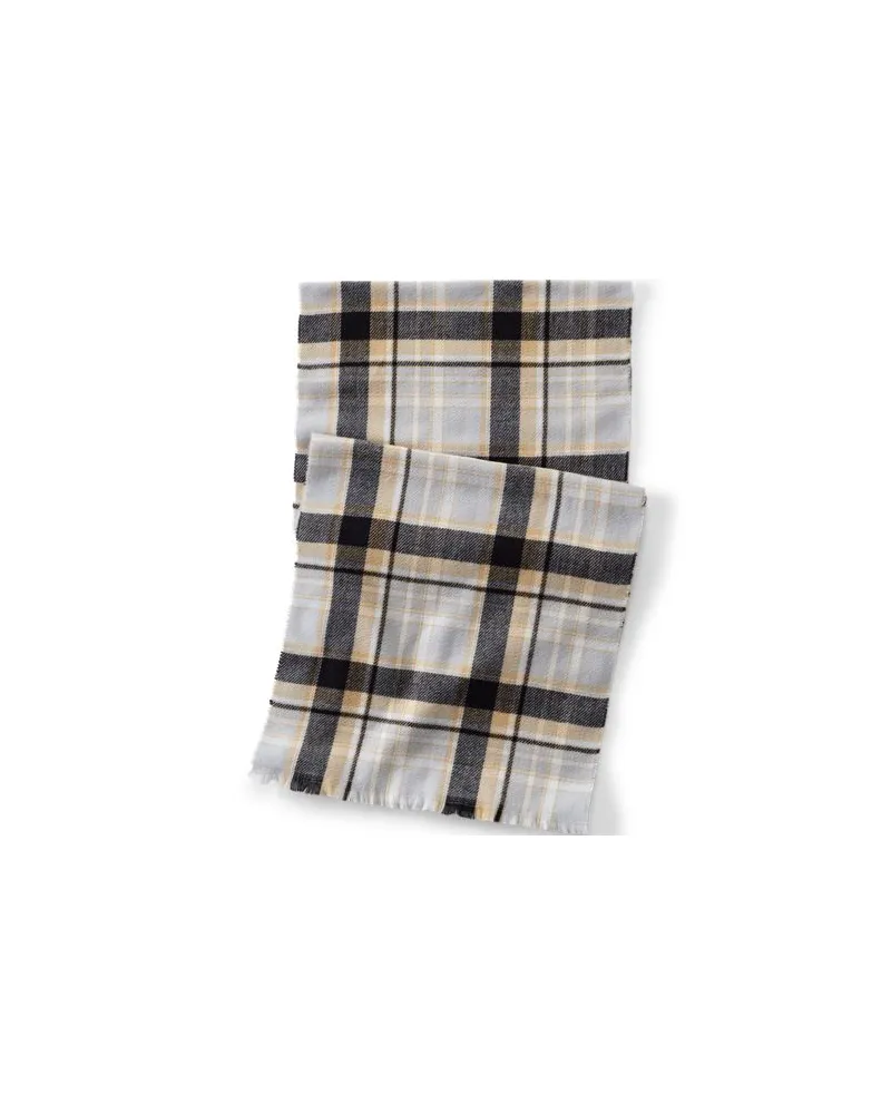Lands' End Kaschmirweicher Schal Kariert, Damen, Größe:null regular, Grau, Polyester, by Grau