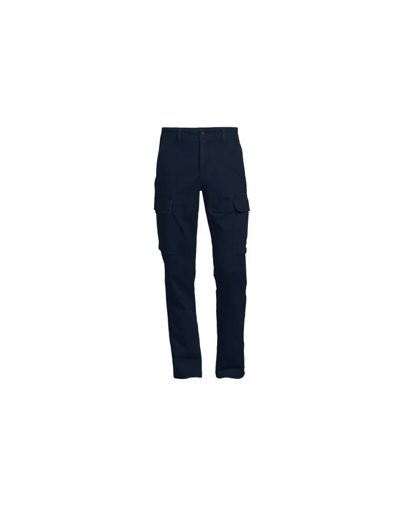 Lands' End Cargo-Chino mit Stretch, Straight Fit, Herren, Größe regular, Blau, by Blau