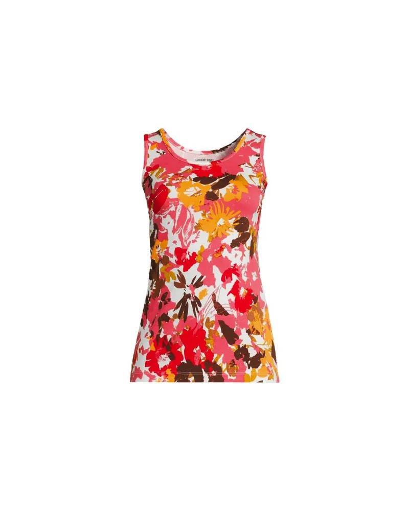 Lands' End Baumwoll-Top, Damen, Größe plus, Orange, Baumwolle, by Orange